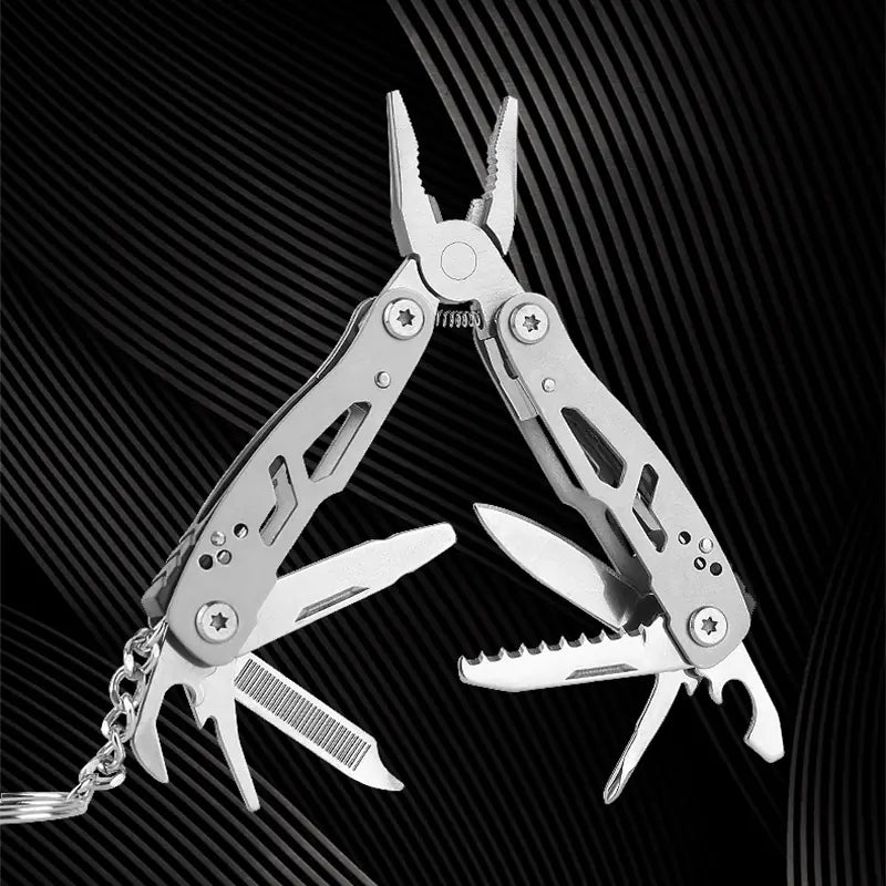 SnapFold Mini: Compact Keychain EDC Folding Multitool for Outdoor Adventures